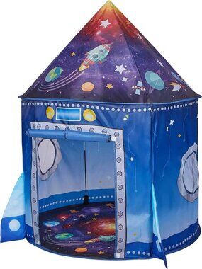 Rocket Ship Space Pop Up Play Tent for Kids | Astronaut Pretend Playhouse Gift